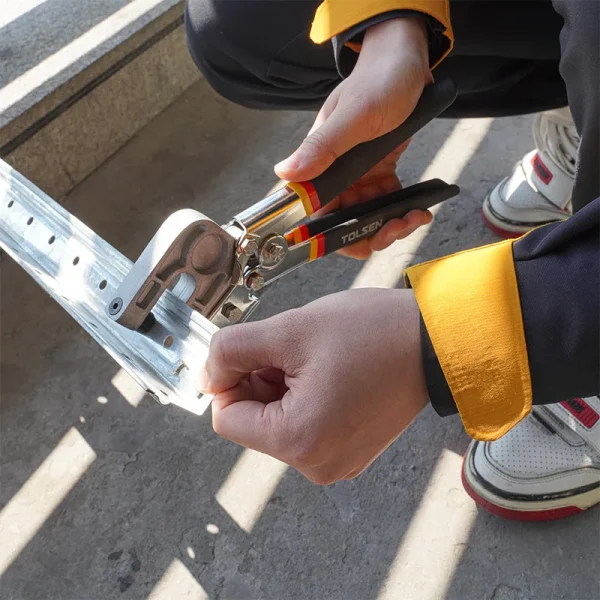 Kìm bấm lỗ tôn gấp mép (công nghiệp) – 10309 - Ảnh 2