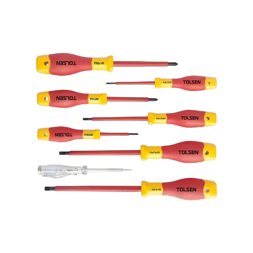 Bộ tua vít cách điện Tolsen 8 chi tiết – v32408