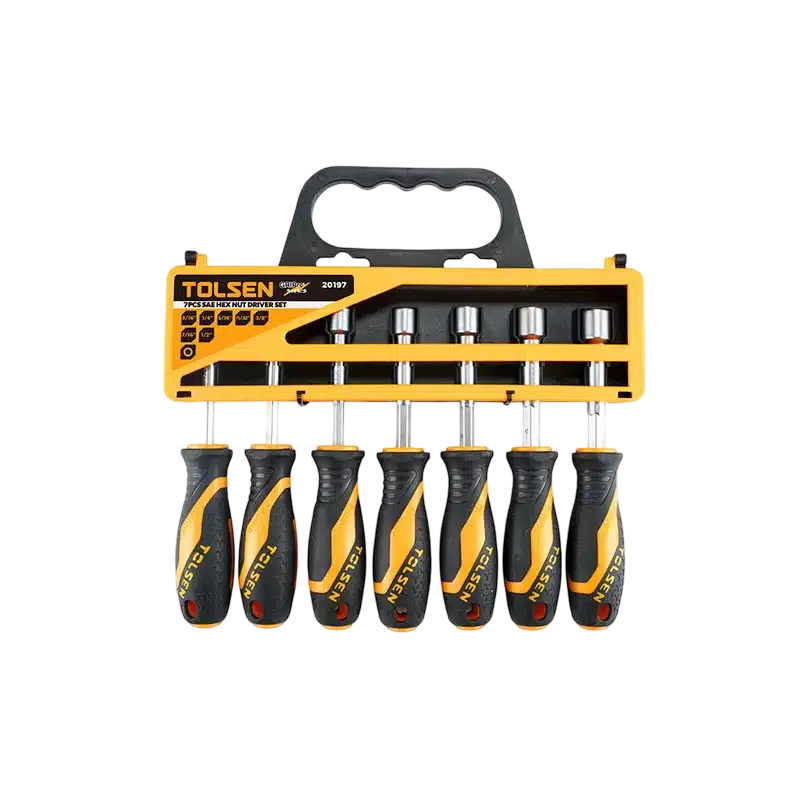SAE HEX NUT DRIVER SET 20197 Bộ tua vít khẩu hệ inch SAE 7 chi tiết - 20197 - Ảnh 1
