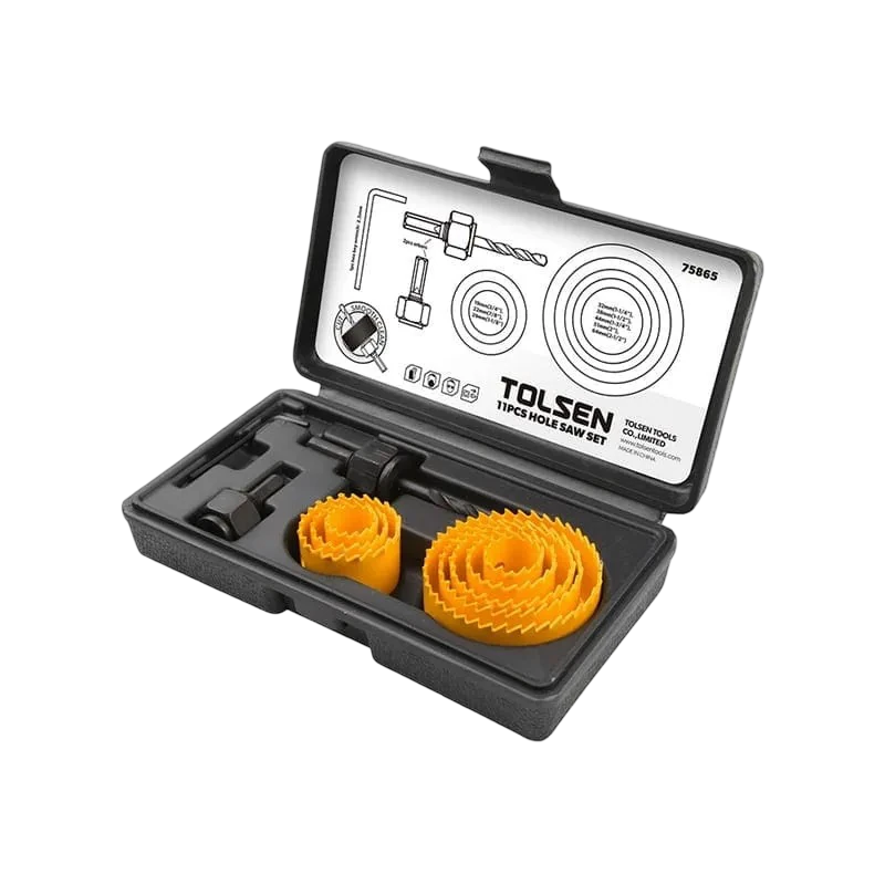 Bộ 11 mũi cưa lỗ TOLSEN – 75865