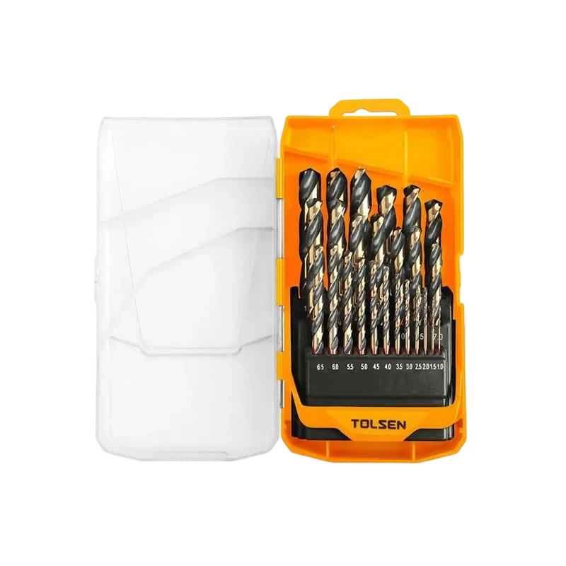 25pcs-black-gold-hss-fractional-straight-shank-jobber-length-drill-bits-set-75087 Bộ 25 mũi khoan HSS M2 Black & Gold - 75087 - Ảnh 1