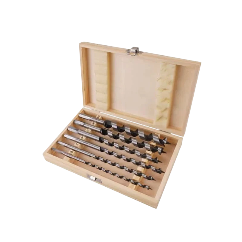 6pcs-wood-auger-drill-bit-set-75660 Bộ 6 mũi khoan gỗ xoắn TOLSEN - 75660 - Ảnh 1
