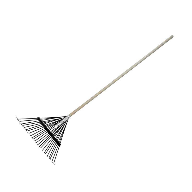 FLEXIBLE METAL LAWN RAKE 57555 Cào cỏ thép đàn hồi cán gỗ - 57555 - Ảnh 1